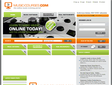 Tablet Screenshot of music-courses.com